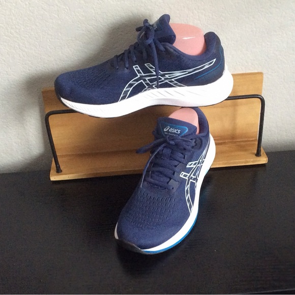 ASICS Deep Blue Athletic Running Sneakers - Picture 1 of 5